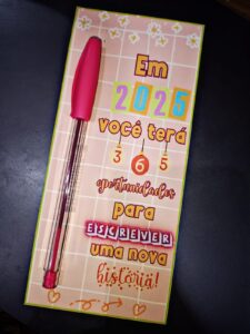 Lembrancinha – Tag para caneta/lápis