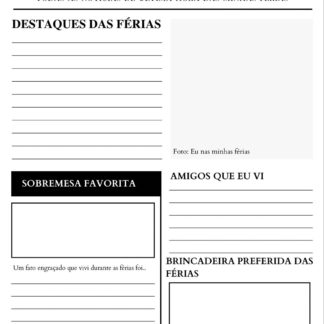 Jornal das férias