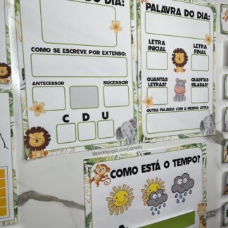ARQUIVOS - KIT DECORAÇÃO PARA SALA DE AULA - SAFARI AQUARELA (2025)