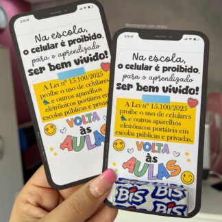 ARQUIVO - LEMBRANCINHA USO DOS CELULARES NAS ESCOLAS