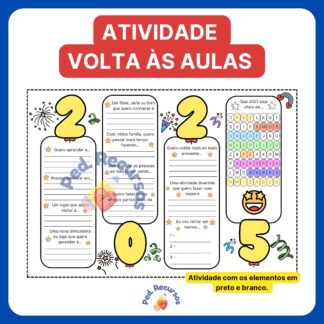 Atividade volta às aulas para 4 ano e 5 ano.