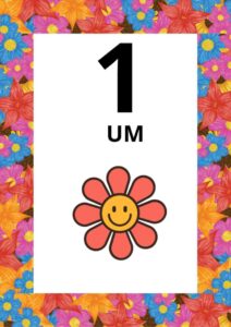 NUMERAIS DE PAREDE COM O TEMA JARDIM
