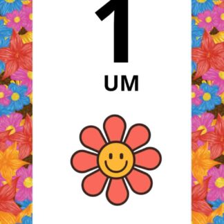 NUMERAIS DE PAREDE COM O TEMA JARDIM