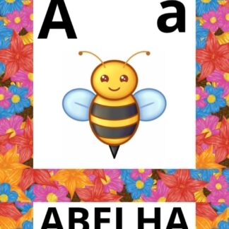 ALFABETO DE PAREDE LETRAS BASTÃO TEMA JARDIM