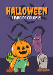 Livro colorir Halloween