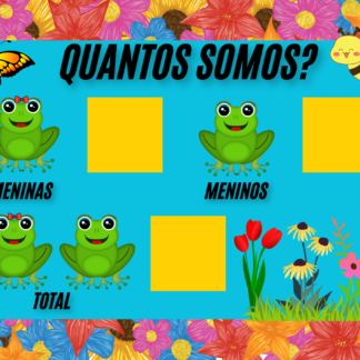 CARTAZ QUANTOS SOMOS NO TEMA JARDIM