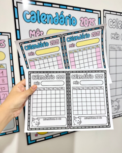 Calendário Coletivo para turmas da Educação Infantil e Ensino Fundamental.