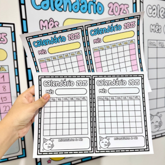 Calendário Coletivo para turmas da Educação Infantil e Ensino Fundamental.