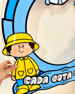 Decoração para Bambolê tema “Dia da Água”