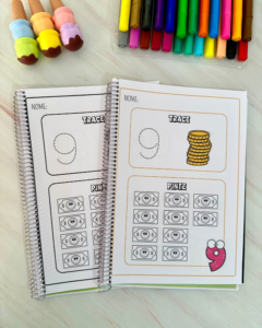 Apostila Trace e Pinte para trabalhar numerais de 1 a 20 com crianças da Educação Infantil.