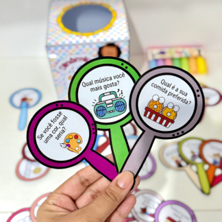 Dinâmica da Apresentação para turmas de Educação Infantil e séries iniciais do ensino Fundamental.