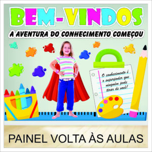 🎒Painel Volta às Aulas — Aventura do Conhecimento