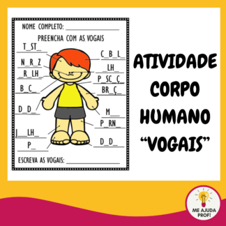 Atividade vogais - Partes do corpo humano