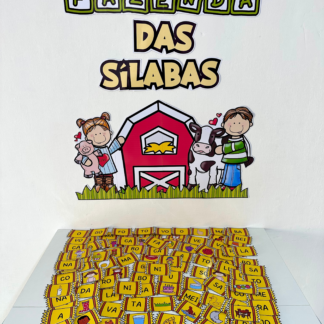 Kit Fazenda das Sílabas para trabalhar escrita de palavras de Sílabas Simples com crianças em fase de Alfabetização.