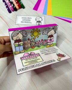 🌸✨ Cartão Jardim 3D – Dia Internacional das Mulheres 💐🎨