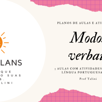 Modos Verbais- 3 planos de aula