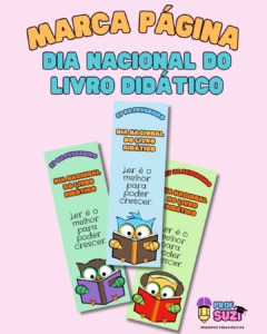 MARCA PÁGINA DIA DO LIVRO DIDÁTICO