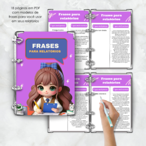 Frases para relatórios escolar