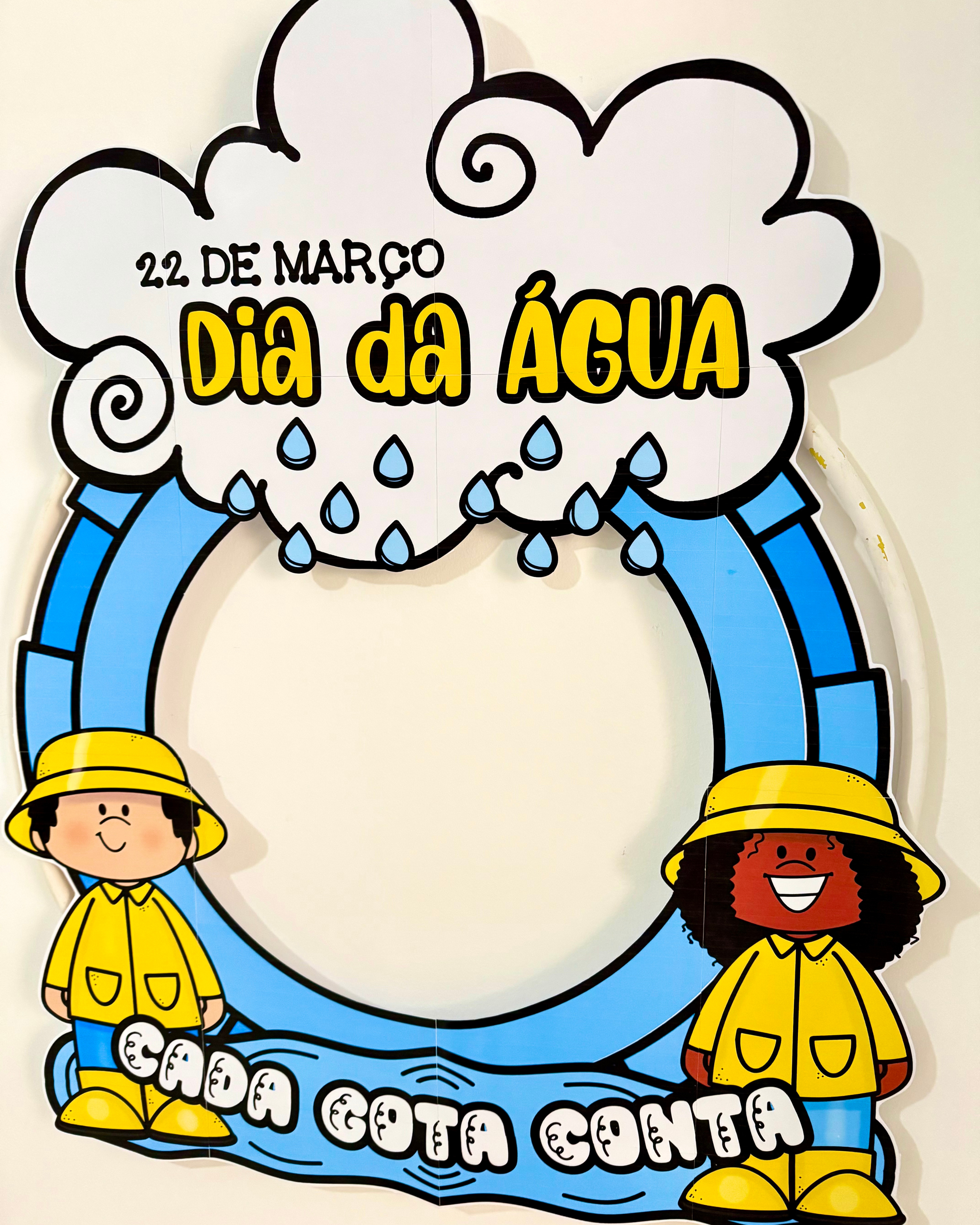 Decoração de bambolê Dia da água