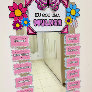 Decoração Espelho - Dia da Mulher