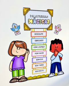 Painel Palavrinhas mágicas
