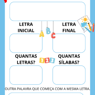 CARTAZ PALAVRA DO DIA