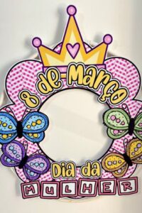 Decoração para Bambolê tema “Dia da Mulher”