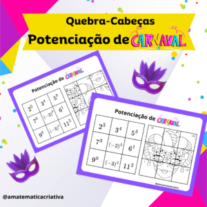 Quebra-cabeças Potenciação de Carnaval