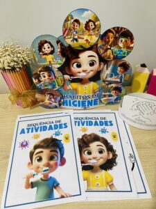 Kit higiene pessoal/Luva e atividades
