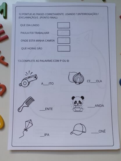 Avaliação Diagnóstica Inicial Português e Matemática 2° Ano - Image 6
