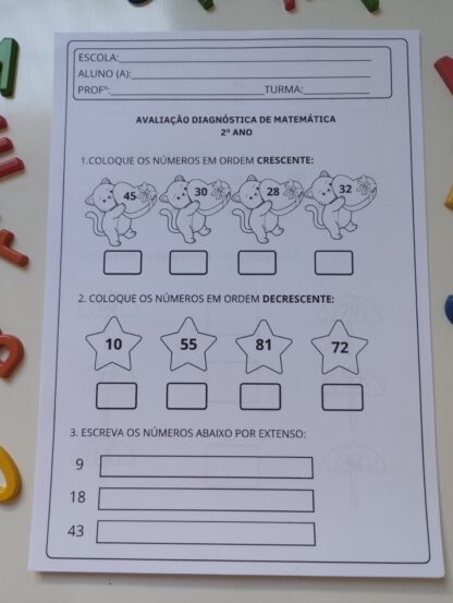 Avaliação Diagnóstica Inicial Português e Matemática 2° Ano - Image 9
