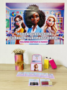 Kit Inspirador Educadora: ‘Força que inspira, coragem que transforma.’