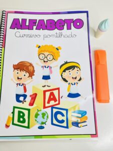 Apostila de Alfabetização com Alfabeto Cursivo Pontilhado