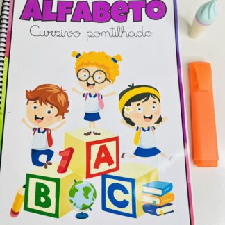 Apostila de Alfabetização com Alfabeto Cursivo Pontilhado