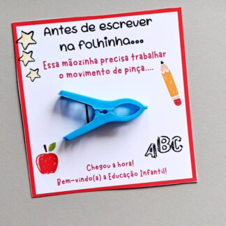 Cartão movimento da pinça