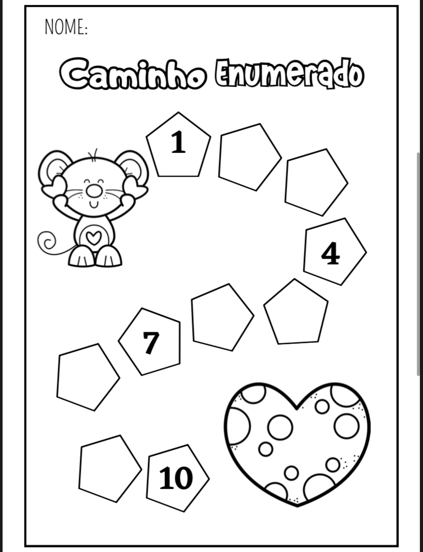 Folhinha Caminho Enumerado