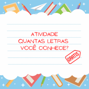 Quantas letras você conhece?