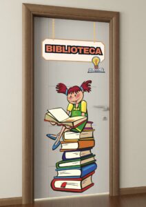 🎨 Painel de Porta – ” Biblioteca” 🎨