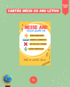 CCARTÃO – INÍCIO DO ANO LETIVO