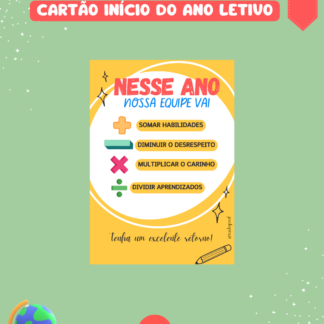 CCARTÃO - INÍCIO DO ANO LETIVO