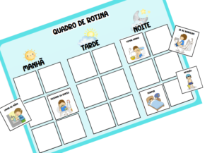 quadro de rotina