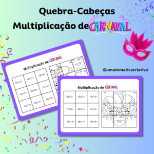 Quebra-cabeças Multiplicação de Carnaval