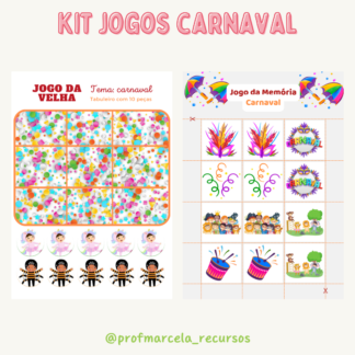 kit jogos de carnaval