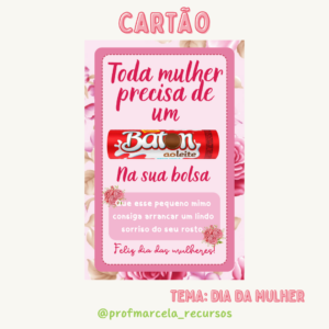 Cartão dia da mulher
