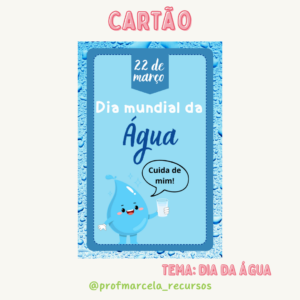 Cartão dia da água