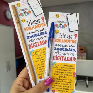 ARQUIVO - LEMBRANCINHA LÁPIS USO DOS CELULARES NAS ESCOLAS