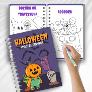 LIVRO DE COLORIR HALLOWEEN – Diversão e Aprendizado na Sua Sala de Aula!