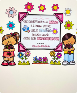 Painel Dia da Mulher para Escola