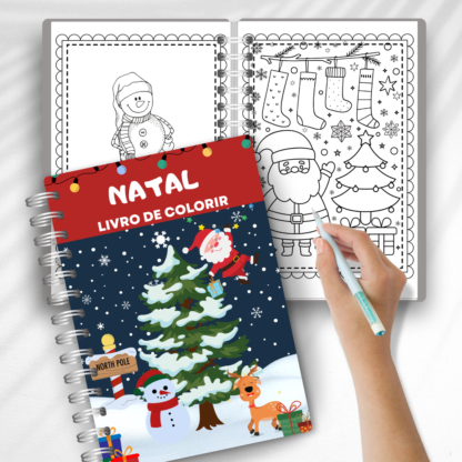 LIVRO DE COLORIR NATAL - Aprendizado e Diversão na Época Mais Mágica do Ano! - Image 2