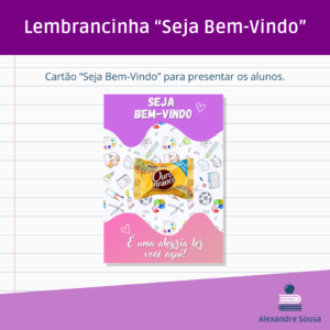 Lembrancinha – Cartão “Seja Bem-Vindo”
